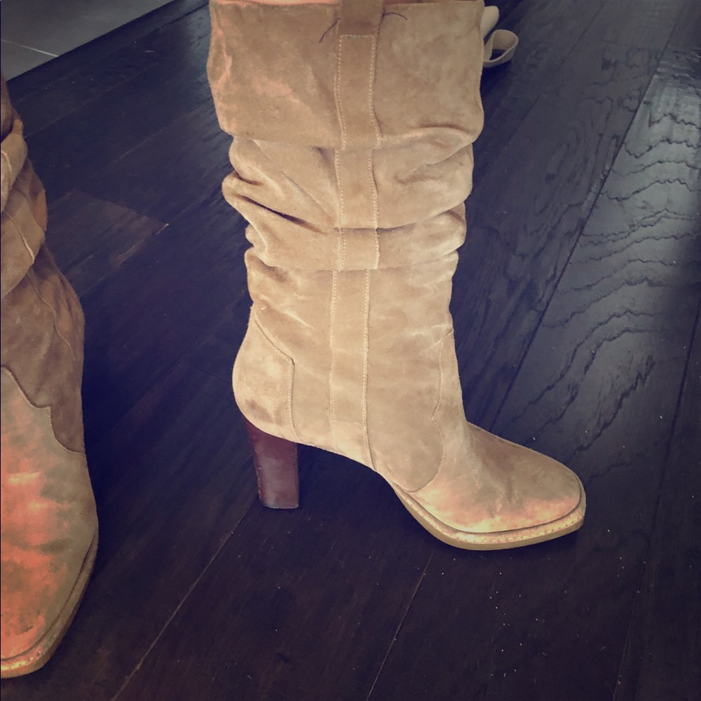 Via Spiga suede slouch boots size 7.5